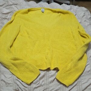 Tristan Yellow Women's Knit Sweater